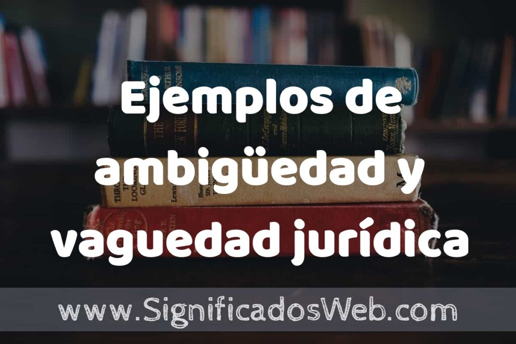 25 Ejemplos de ambigüedad y vaguedad jurídica ▶️ ¿que es? Características y COMO USAR