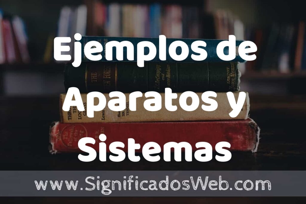 50 Ejemplos de Aparatos y Sistemas ▶️ Características, ¿que es? COMO USAR