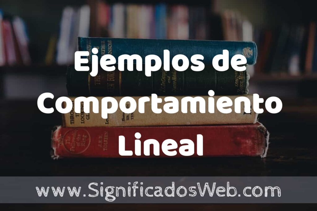 25 Ejemplos de Comportamiento Lineal ▶️ ¿que es? Características y COMO USAR