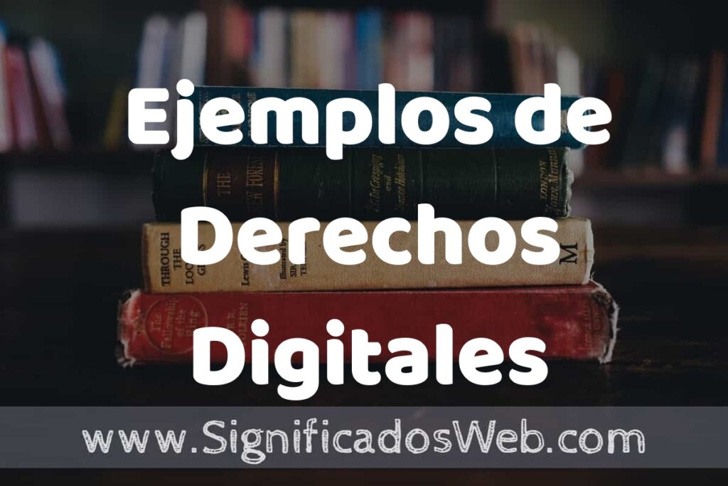 50 Ejemplos de Derechos Digitales ▶️ Características, ¿que es? COMO USAR