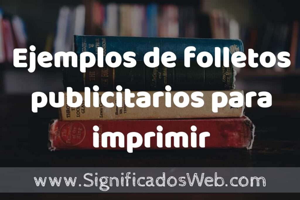25 Ejemplos de folletos publicitarios para imprimir ▶️ ¿que es? Características y COMO USAR