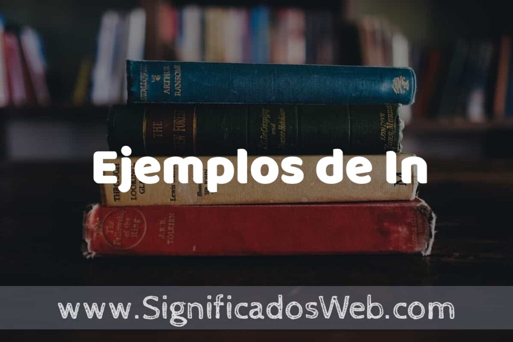 25 Ejemplos de In ▶️ ¿que es? Características y COMO USAR