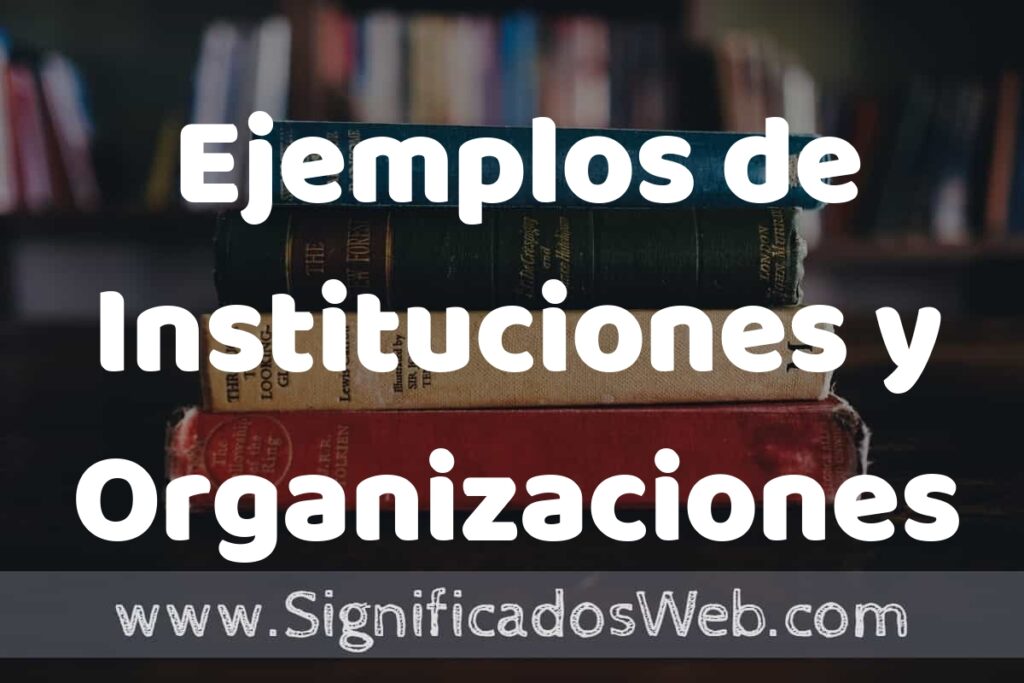 50 Ejemplos de Instituciones y Organizaciones ▶️ Características, ¿que es? COMO USAR