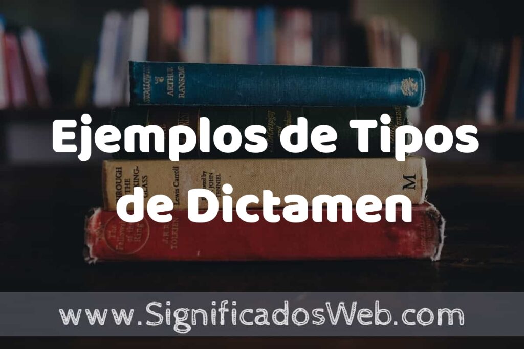 25 Ejemplos de Tipos de Dictamen ▶️ ¿que es? Características y COMO USAR