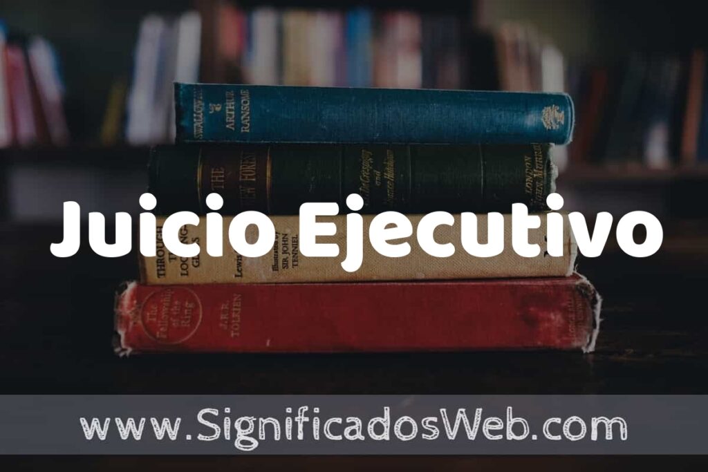 Concepto de Juicio Ejecutivo ▶️¿Que es? Definición, Significado y EJEMPLOS