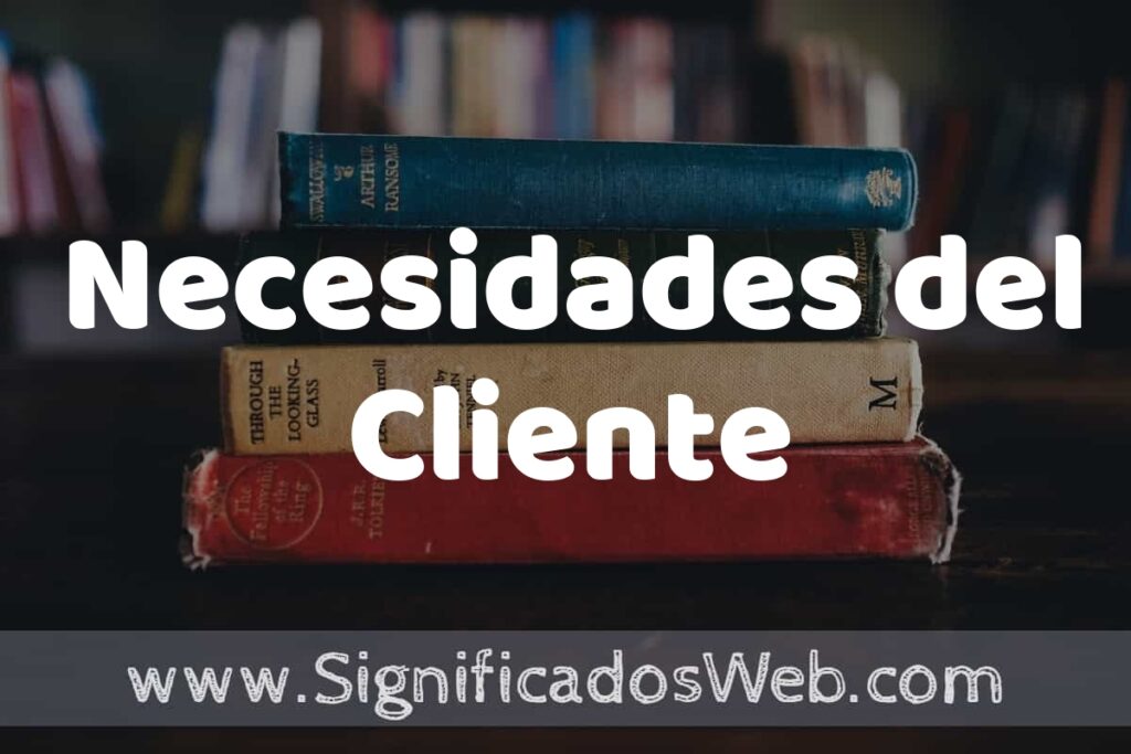 Concepto de Necesidades del Cliente ▶️¿Que es? Definición, Significado y EJEMPLOS