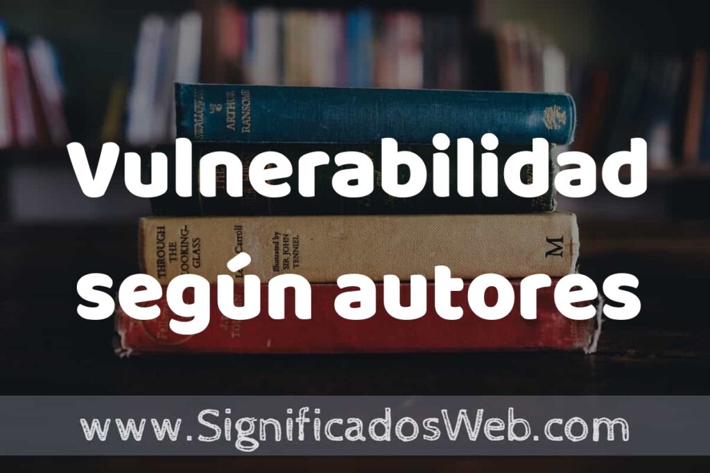 Concepto de Vulnerabilidad según autores ▶️¿Que es? Definición, Significado y EJEMPLOS